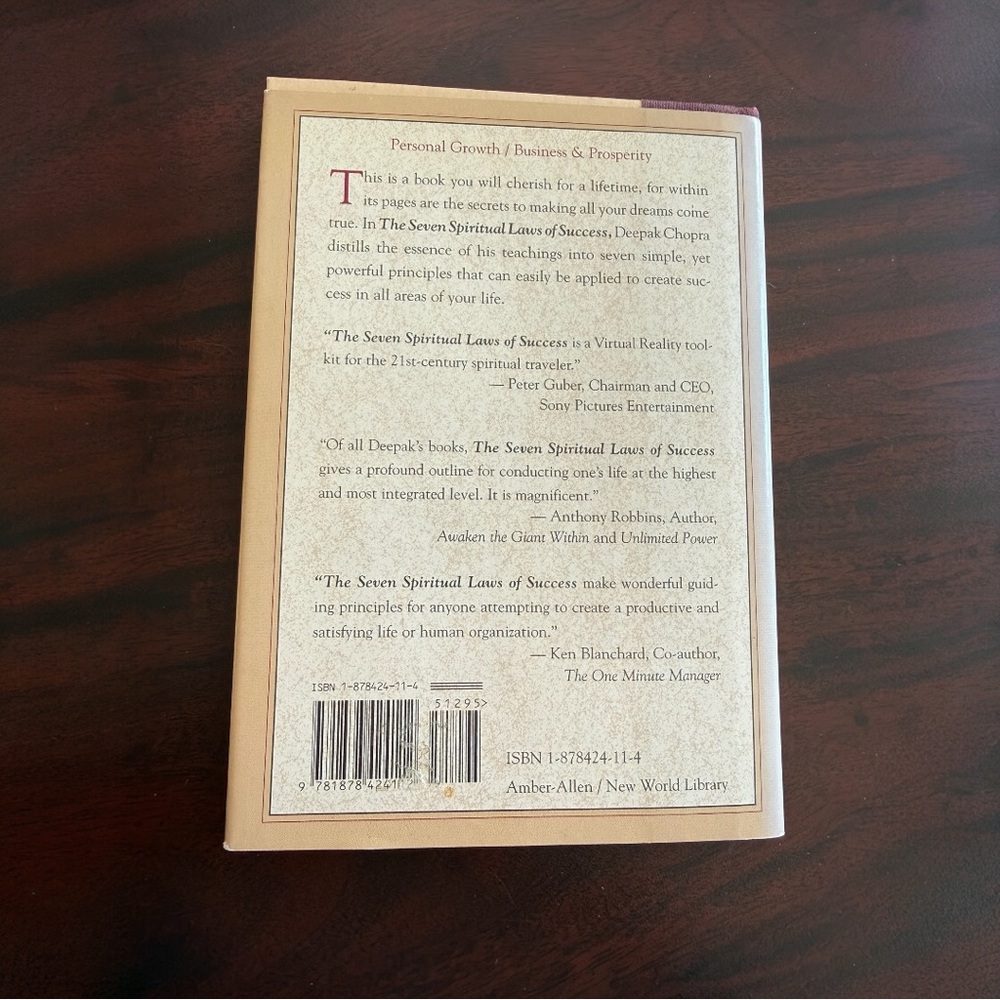 The Seven Spiritual Laws of Success - Deepak Chopra - Picture 4 of 9